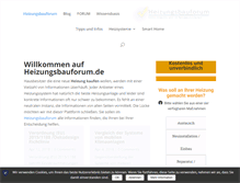 Tablet Screenshot of heizungsbauforum.de